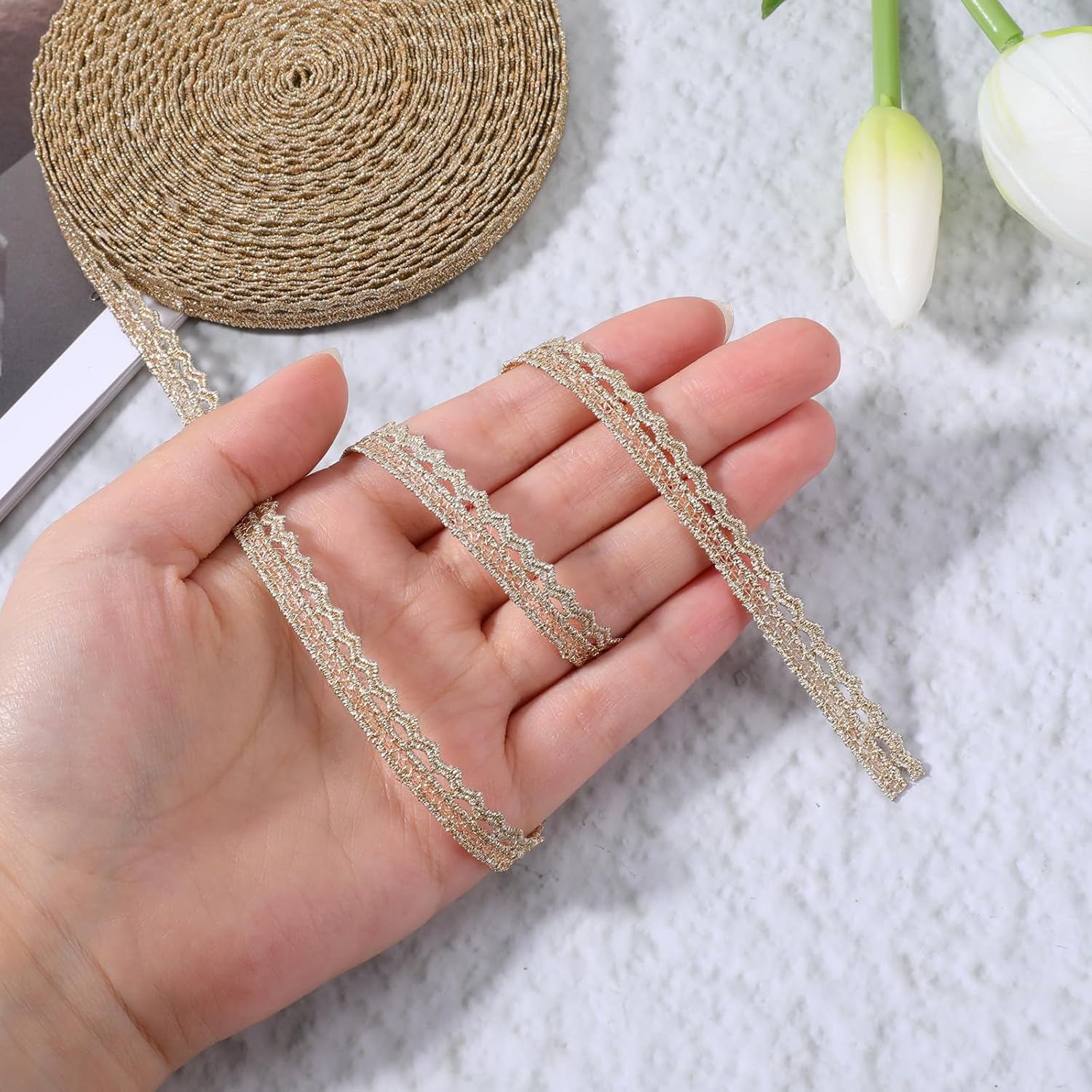 Gold Gimp Trim for Wedding and Craft Projects