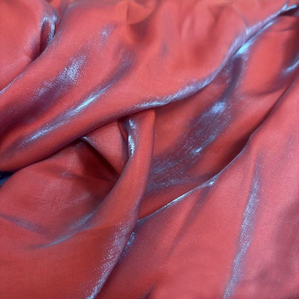 1 Yard Gold Green Iridescent Soft Satin Fabric Well Drap Fabric,Shirt Doll Clothes DIY Dress Fabric Material 59" Width Decoration Photography
