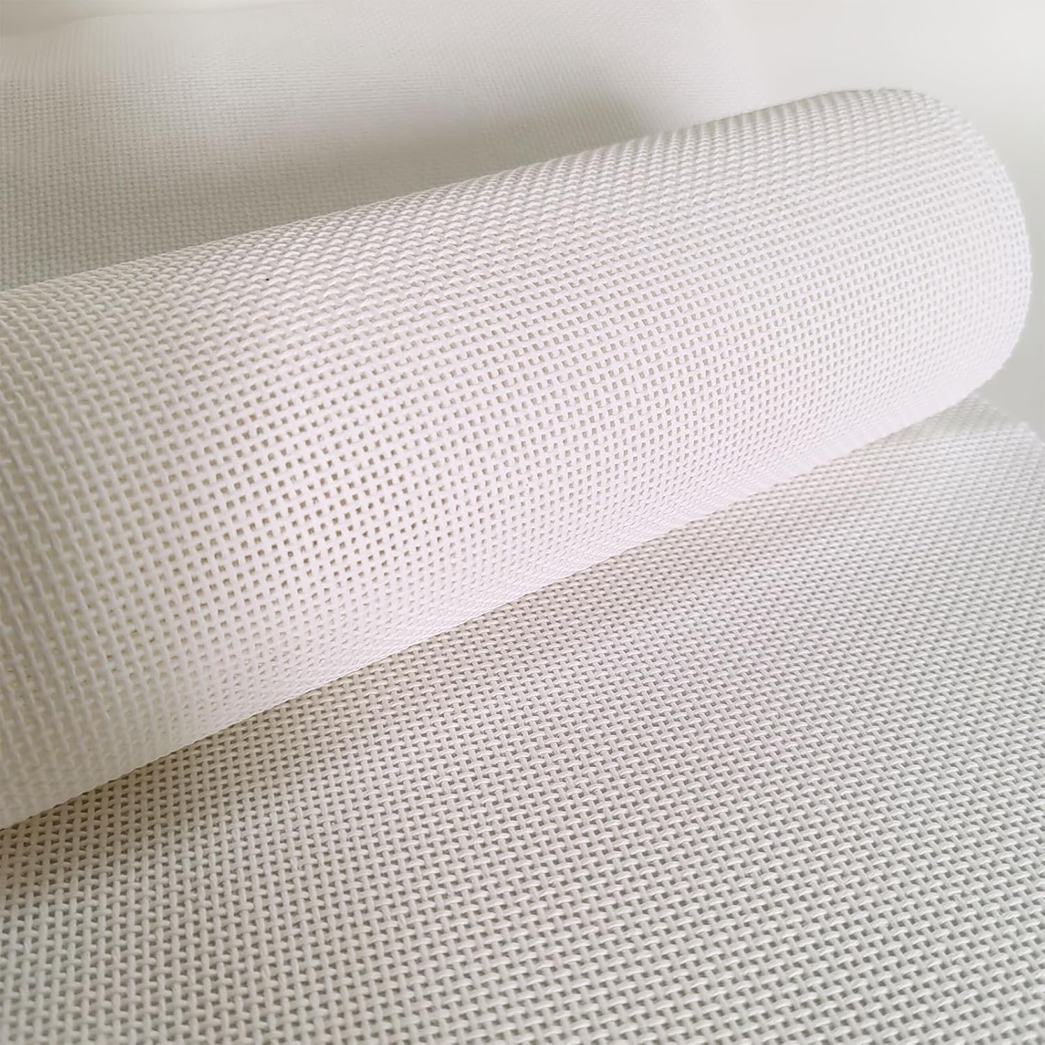 13 Mesh Needlepoint Canvas - 20x18 Inch 100% Cotton Embroidery Canvas Blank White Cloth for Needlepoint DIY Craft Projects, 1-Pack