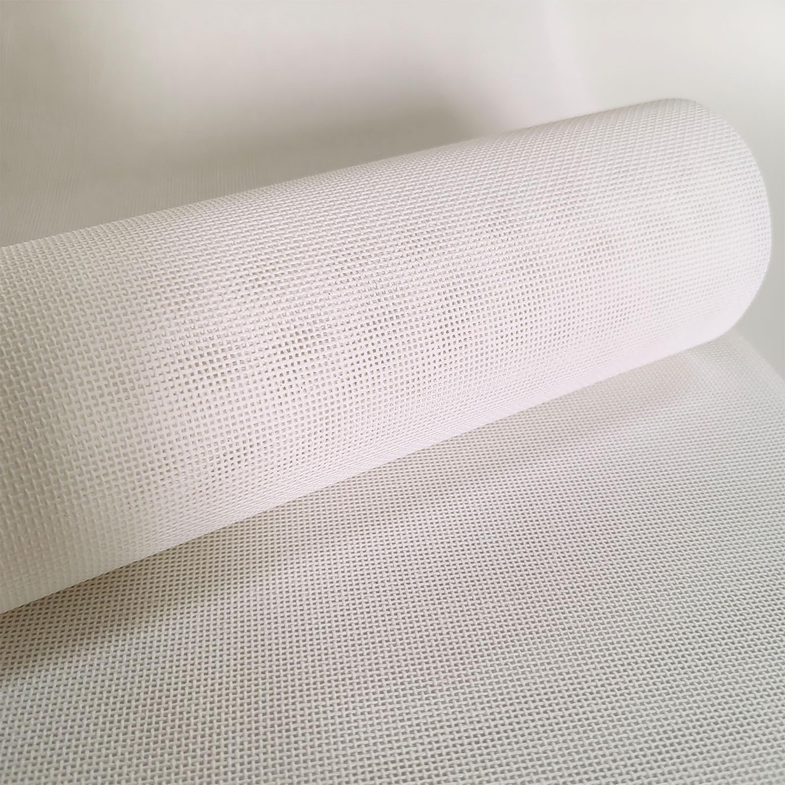 13 Mesh Needlepoint Canvas - 20x18 Inch 100% Cotton Embroidery Canvas Blank White Cloth for Needlepoint DIY Craft Projects, 1-Pack