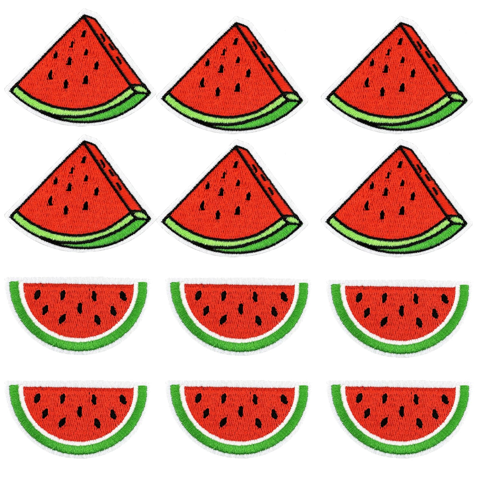 12PCS Pink Strawberry Iron on Patches, Kawaii Embroidered Applique Patch, Food Themed Sew on Emblem, Coquette Aesthetic Embroidery Patches for Clothes Backpack Jeans Jacket Hat Bag DIY Sewing Craft